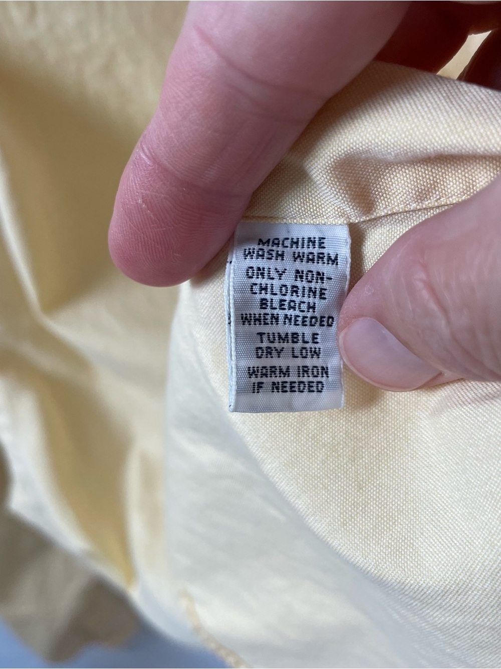 Ralph Lauren XL men’s Butter Yellow Button-Down Oxford classic fit shirt - Picture 6 of 7